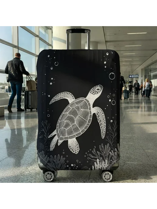 Нет бренда Защитный чехол для багажа Turtle Coral, подходит для чемодан, вариант