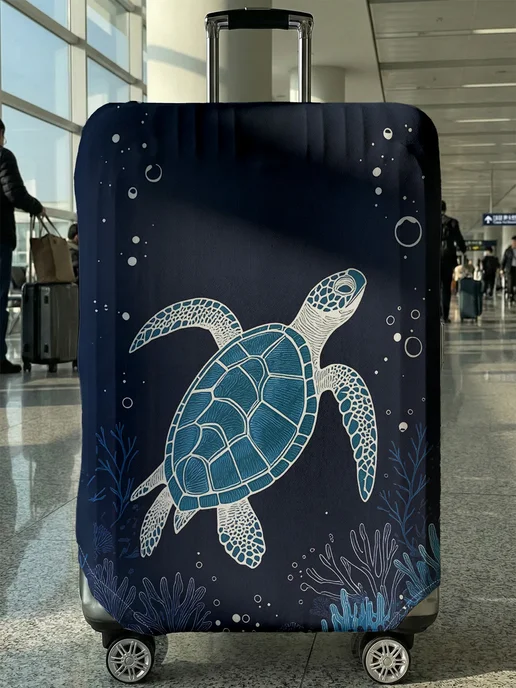 Нет бренда Защитный чехол для багажа Turtle Coral, подходит для чемодан, вариант, фото 2