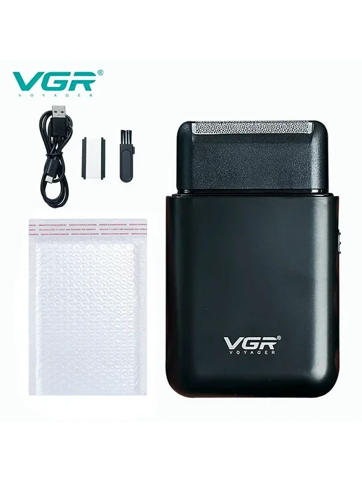 VGR Электробритва V 390 для мужчин Black without box, черный