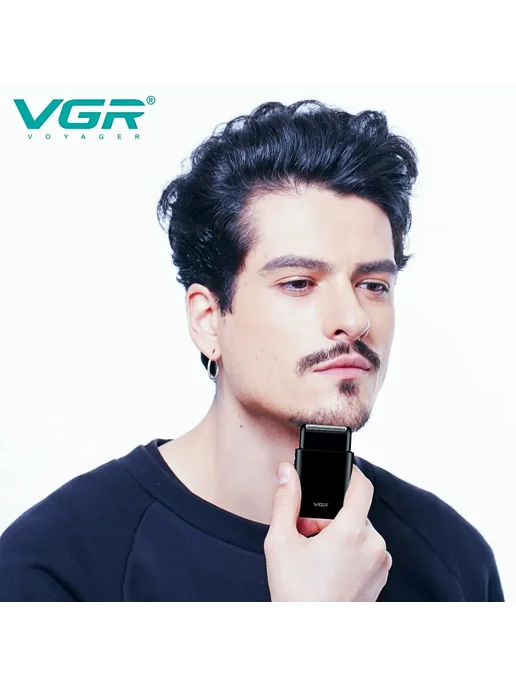 VGR Электробритва V 390 для мужчин Black without box, черный, фото 7