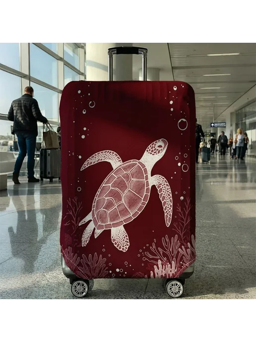 Нет бренда Защитный чехол для багажа Turtle Coral, подходит для чемодан, вариант