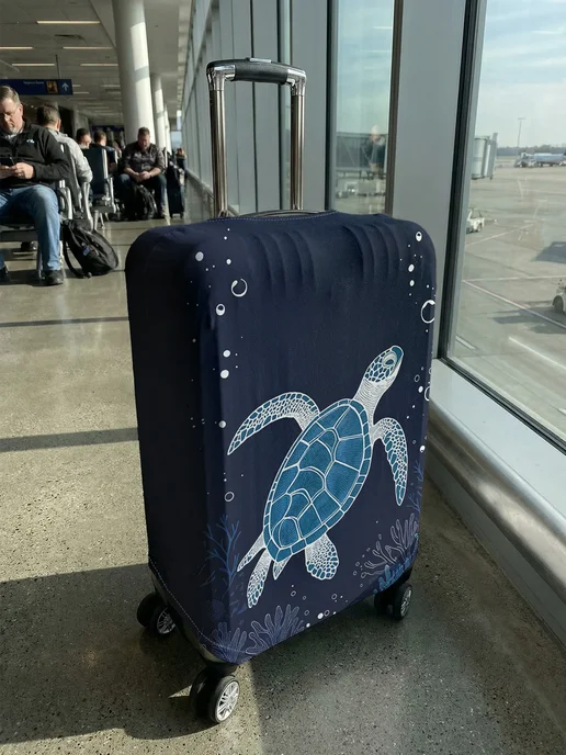 Нет бренда Защитный чехол для багажа Turtle Coral, подходит для чемодан, вариант, фото 3