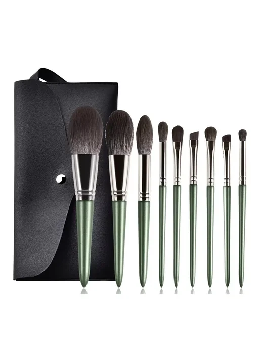 Нет бренда Набор кистей для макияжа 24 шт. 9pcs with bag, 24 шт, 9 шт