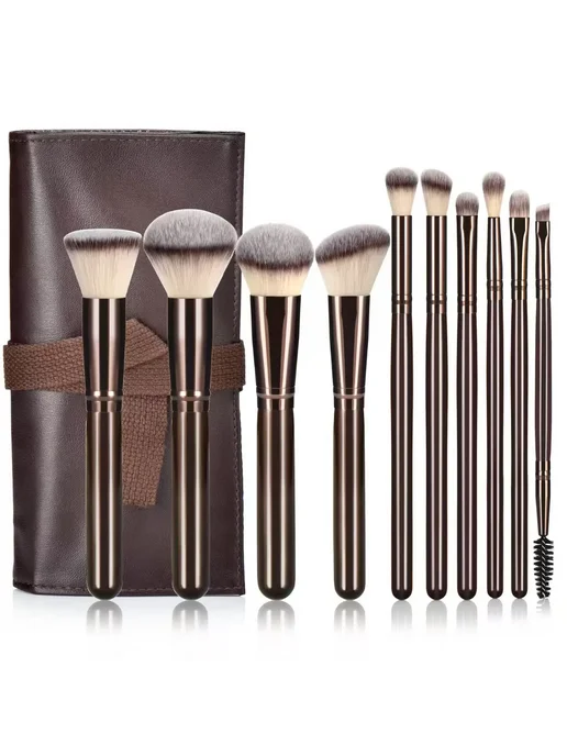 Нет бренда Набор кистей для макияжа 24 шт. 10pcs with bag2, 24 шт, 10 шт