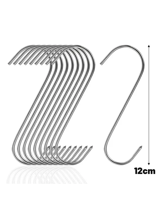 Нет бренда Крючки S из нержавеющей стали 30PCS, 12cm, 30 шт