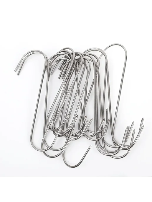 Нет бренда Крючки S из нержавеющей стали 30PCS, 12cm, 30 шт, фото 7