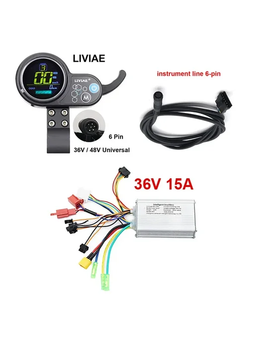 Нет бренда LIVIAE Контроллер 36В 15А 48В 20А ЖК-дисплей LIVIAE LCD, вариант, фото 2
