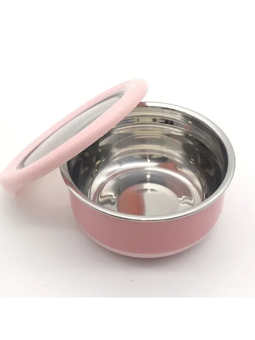 Ланч-бокс из нержавеющей стали Розовый, pink-420ml, 420 мл, фото 7