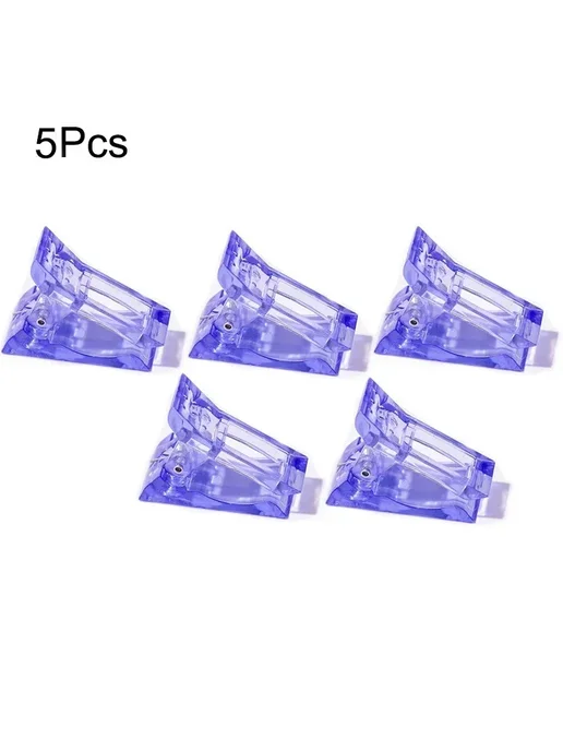 Нет бренда Набор инструментов для наращивания ногтей 5Pcs-Blue, 5Pcs-Blue