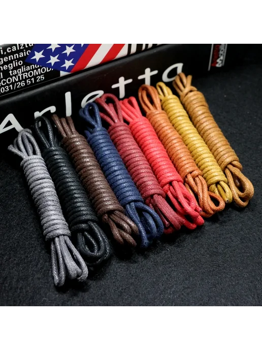 SMATLELF Шнурки Red Brown 100cm для оксфордов и ботинок, серый, фото 2