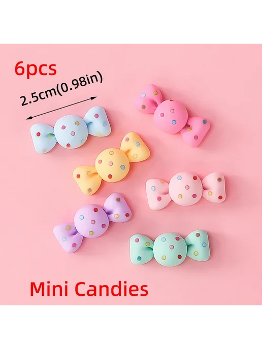 Нет бренда Розовый кролик-топпер для торта 5PCS MINI, 6 шт