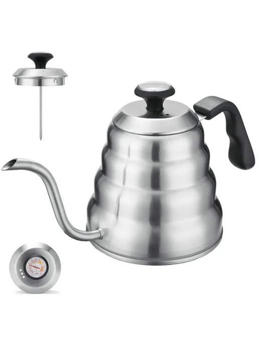 EAKOERS Кофейник 1 л 1,2 л нержавеющая сталь 1.2L, 1 л, 1,2 л, фото 2