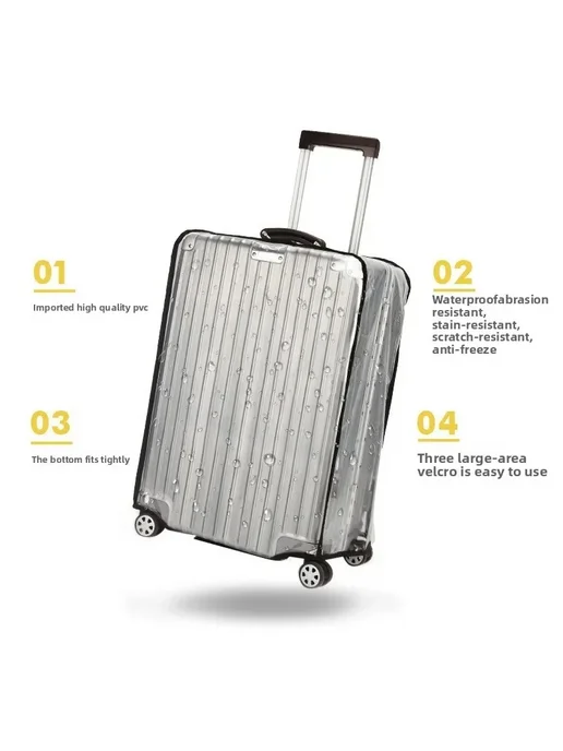 JPXB Одобренный TSA Прозрачный Утолщенный Чехол Из ПВХ Для Чемода, вариант, фото 3