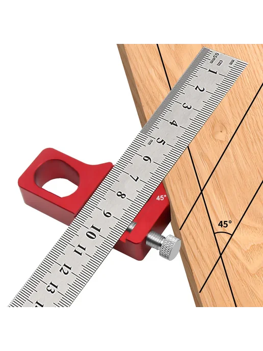 Wnew Угломер-транспортир 45 60 90 градусов Type-A With Ruler, вариант, фото 3