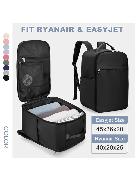 Fewchor Рюкзак Ryanair 40x20x25, сумка для кабины, дорожный рюкзак д, 40x20x25, фото 2
