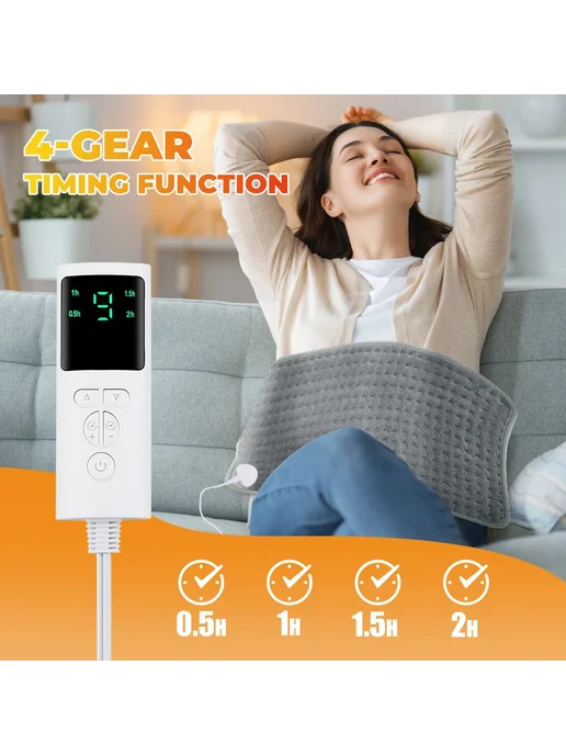 AFDEAL Электрический греющий коврик EU PLUG 220V, серый, фото 4