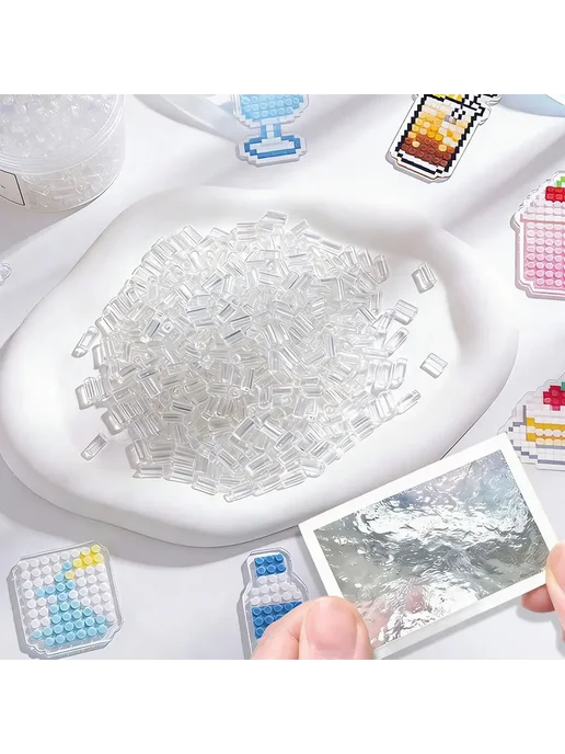 Нет бренда Новые высокопрозрачные бусины Perler для рукоделия, термопре, зеленый, фото 3