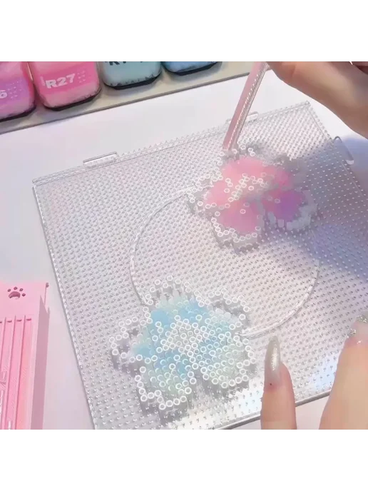 Нет бренда Новые высокопрозрачные бусины Perler для рукоделия, термопре, зеленый, фото 6