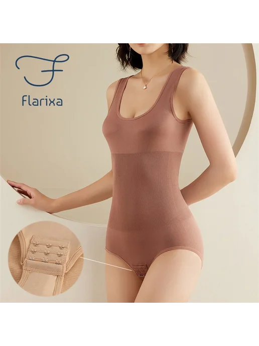 Flarixa Корсет для женщин больших размеров, бежевый, фото 3