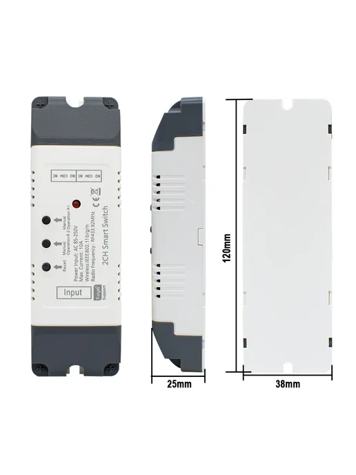 SMIKI CONTROL Умный Wi-Fi выключатель 2 канала AC 85-250V, вариант, фото 4