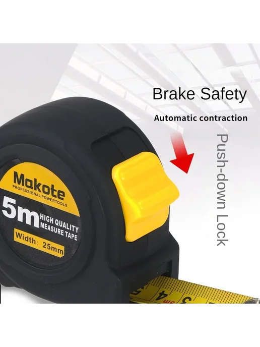 probon Рулетка пробон измерительная 10м MaKoTe10M25MM, 10 м, фото 4