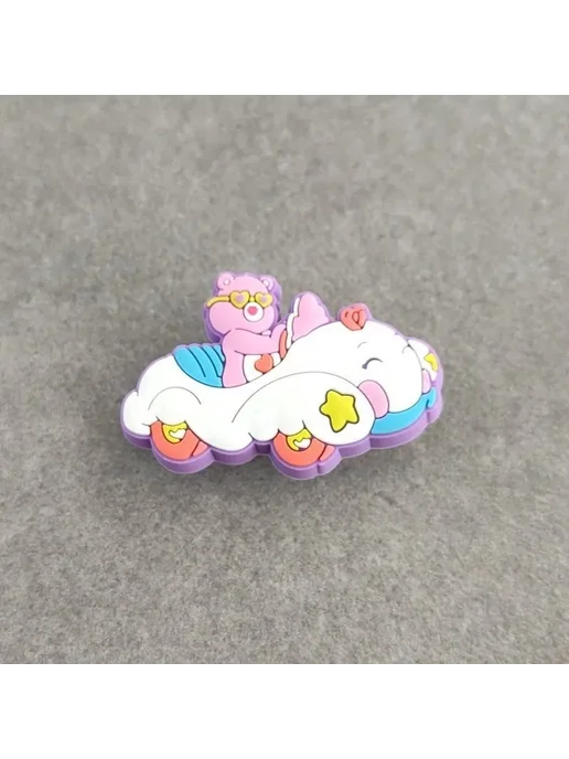 Набор украшений для обуви Care Bears, милые мультяшные медве, розовый, фото 4