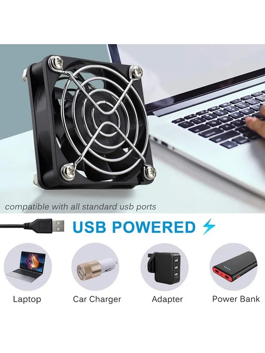 Нет бренда Корпусной вентилятор OYS12025 USB 12В 12cm fan, вариант, фото 5