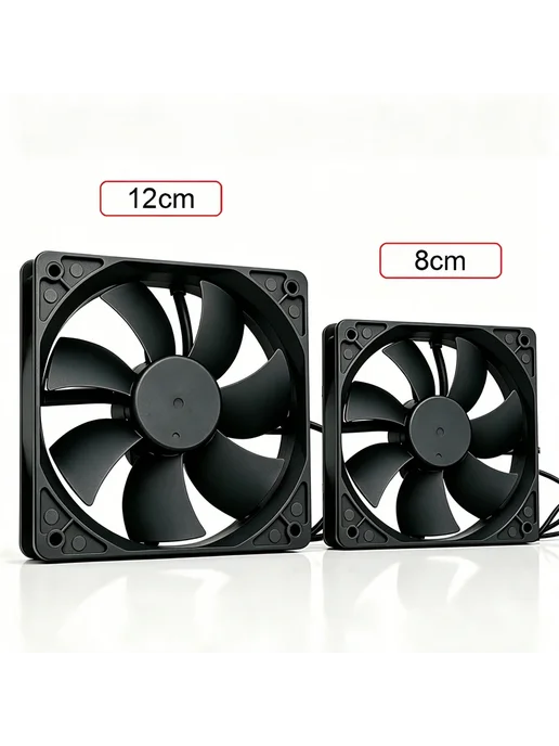 Нет бренда Корпусной вентилятор OYS12025 USB 12В 12cm fan, вариант, фото 7