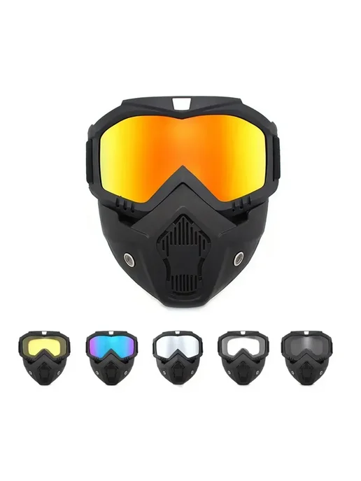QHSPE Мотоочки BSDDP Retro Harley Mask Для Бездорожья, Защитные Оч, вариант, фото 7