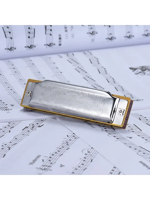 Губная гармошка Suzuki Folkmaster Blues 10 дырок F Key, вариант, фото 6