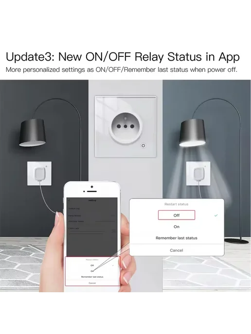 MOES Умная розетка ZigBee с стеклянной панелью 16A WiFi WH E, вариант, фото 6