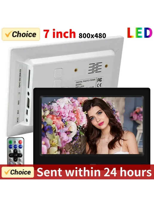 alloet 7-дюймовая Цифровая Фоторамка Smart Electronic Photo Album, вариант, фото 2