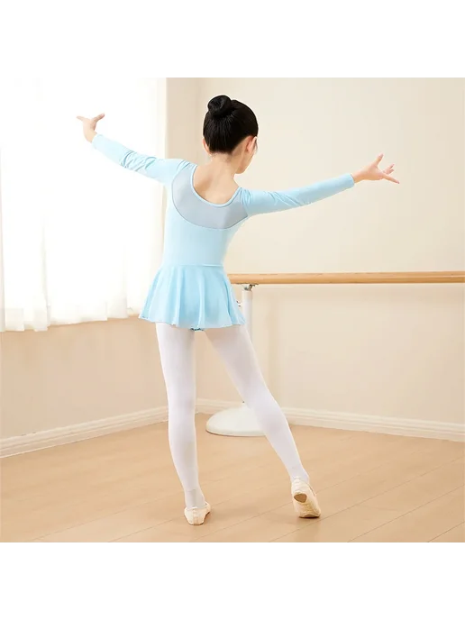 DayDance Девочки Балетное Трико Хлопковое, зеленый, фото 5