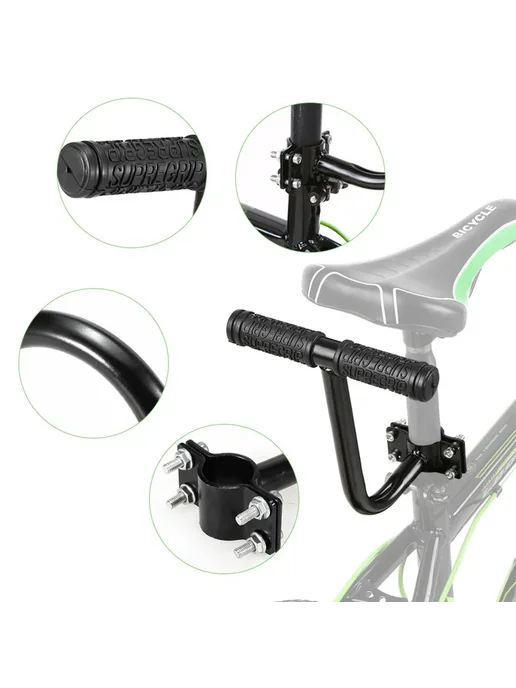 Нет бренда Детское велосиденье Bicicleta Back Seat- black, черный, фото 5