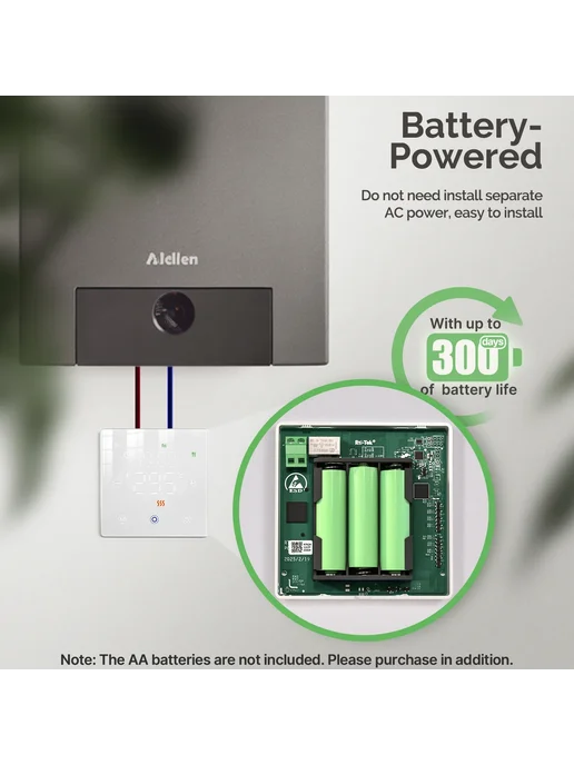 MOES Tuya ZigBee умный термостат на батарейках для газового, вариант, фото 3