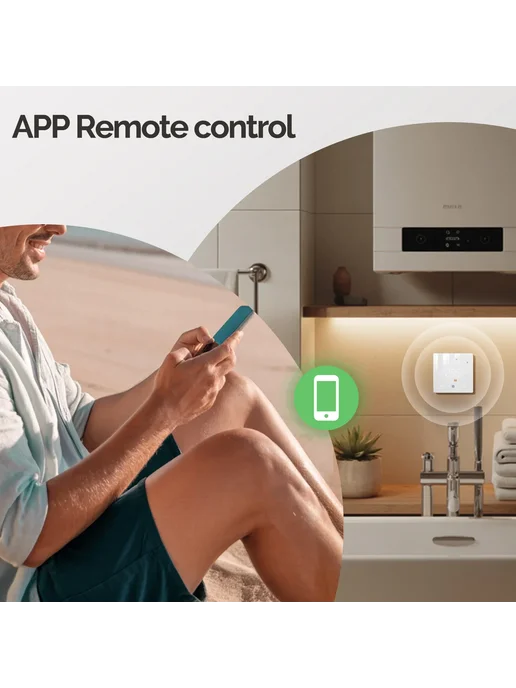 MOES Tuya ZigBee умный термостат на батарейках для газового, вариант, фото 7