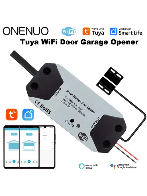 ONENUO Контроллер для гаражных ворот Tuya Wi-Fi CKM01-US, вариант, фото 2