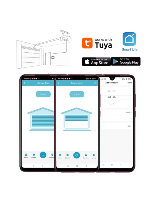 ONENUO Контроллер для гаражных ворот Tuya Wi-Fi CKM01-US, вариант, фото 4