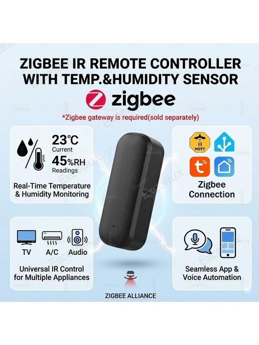Zigbee Универсальный инфракрасный пульт дистанционн, вариант, фото 2
