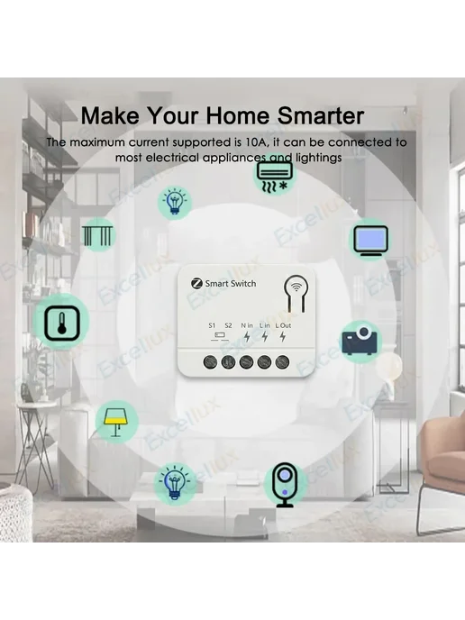 Мини-умный Zigbee выключатель 16А 1CH 10A, 1CH, фото 7