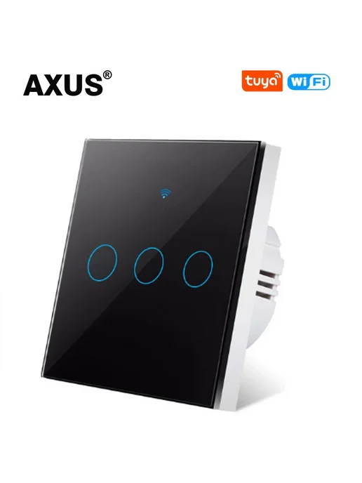 Axus EU Wi-Fi умный выключатель белый пластик black 1 Gang 2, 3 г