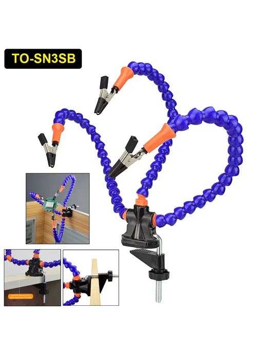 Toolour Паяльная станция SN5R 3 4 5 гибких рук SN5R, TO-SN3SB