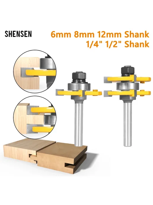 shensen Фрезы для фрезерования дерева 2 шт. 12x47.6x6.35, 12.7x47.6x6.35, 2 шт, фото 2