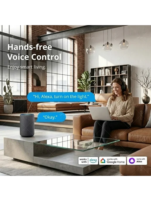 arteco Мини-умный выключатель Zigbee 1 2 3CH 16А 2CH 10A, вариант, фото 6