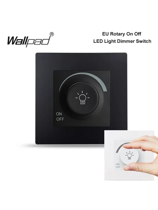 Wallpad Диммер для галогеновых ламп Белый, Dimmer EU White, белый, фото 2