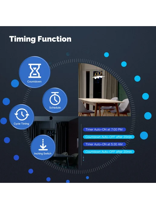 Умный выключатель света MOES Wi-Fi, вариант, фото 7