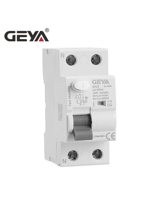 GEYA GYL9 A-SI УЗО 40А 63А 30мА для электроники TypeA-SI 2P, 4P, фото 3