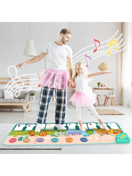Coolplay Музыкальный коврик-клавиатура для детей I 80x30cm, I, фото 7