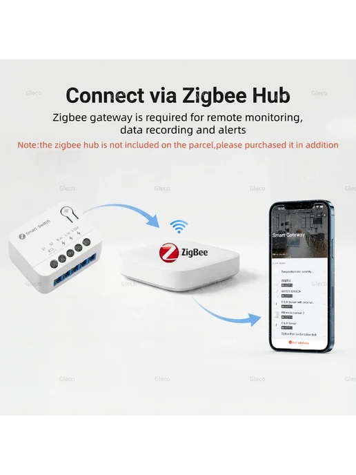 Gleco Модуль умного выключателя ZigBee Mini DIY, вариант, фото 4
