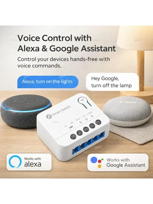 Gleco Модуль умного выключателя ZigBee Mini DIY, вариант, фото 5